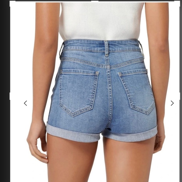 3/$15 Forever 21 Womens Denim Blue Jean Shorts Rolled Hem - Picture 2 of 6